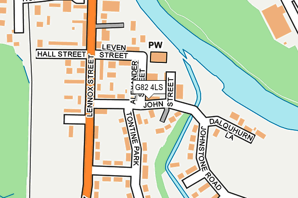 G82 4LS map - OS OpenMap – Local (Ordnance Survey)