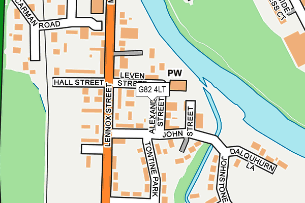 G82 4LT map - OS OpenMap – Local (Ordnance Survey)