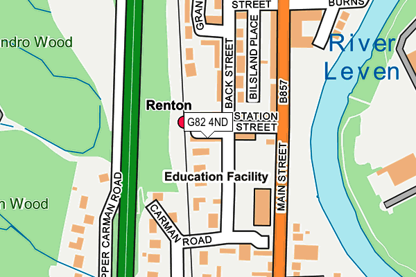 G82 4ND map - OS OpenMap – Local (Ordnance Survey)