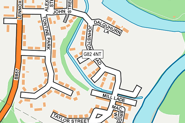 G82 4NT map - OS OpenMap – Local (Ordnance Survey)