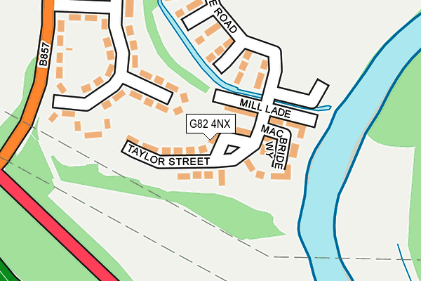 G82 4NX map - OS OpenMap – Local (Ordnance Survey)