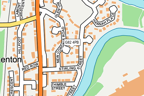 G82 4PB map - OS OpenMap – Local (Ordnance Survey)