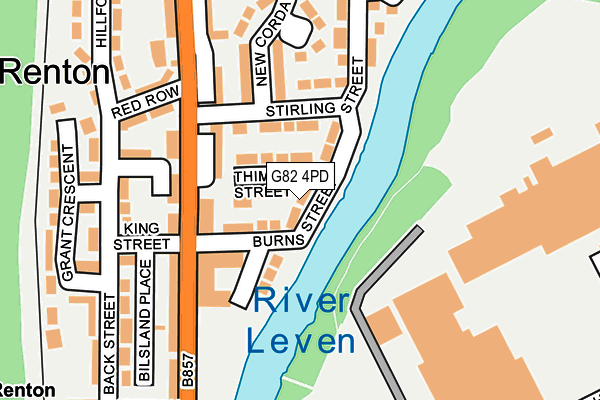 G82 4PD map - OS OpenMap – Local (Ordnance Survey)