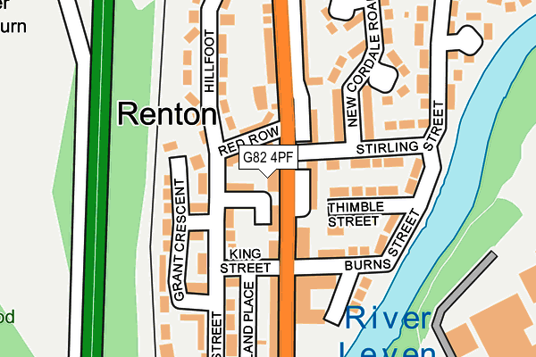 G82 4PF map - OS OpenMap – Local (Ordnance Survey)