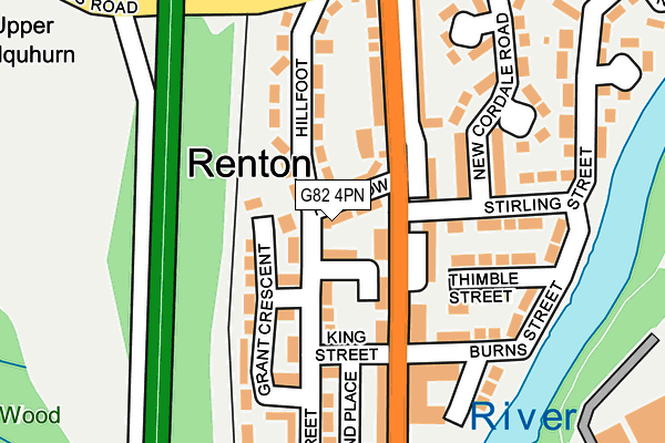 G82 4PN map - OS OpenMap – Local (Ordnance Survey)