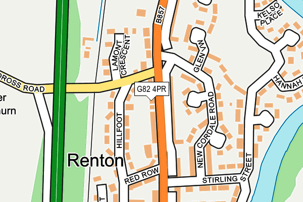 G82 4PR map - OS OpenMap – Local (Ordnance Survey)