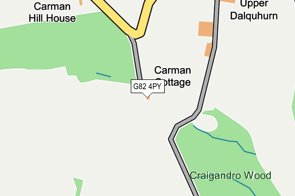 G82 4PY map - OS OpenMap – Local (Ordnance Survey)