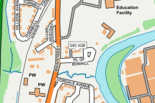 G82 4QB map - OS OpenMap – Local (Ordnance Survey)