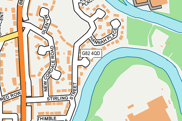 G82 4QD map - OS OpenMap – Local (Ordnance Survey)