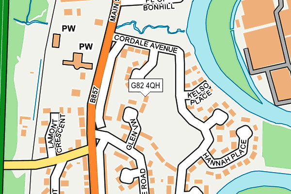 G82 4QH map - OS OpenMap – Local (Ordnance Survey)