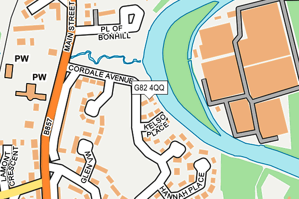 G82 4QQ map - OS OpenMap – Local (Ordnance Survey)