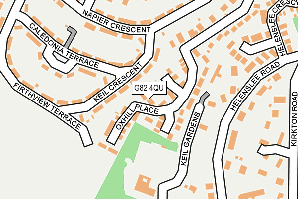 G82 4QU map - OS OpenMap – Local (Ordnance Survey)