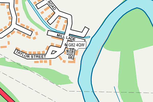 G82 4QW map - OS OpenMap – Local (Ordnance Survey)