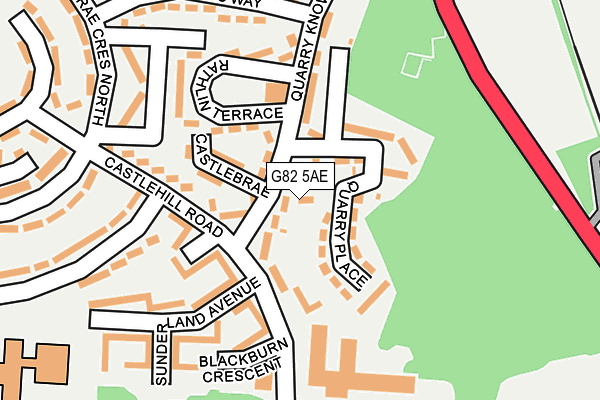 G82 5AE map - OS OpenMap – Local (Ordnance Survey)