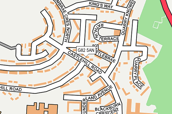 G82 5AN map - OS OpenMap – Local (Ordnance Survey)