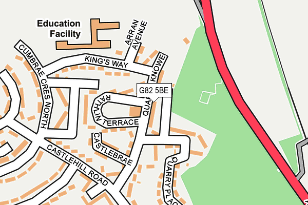 G82 5BE map - OS OpenMap – Local (Ordnance Survey)