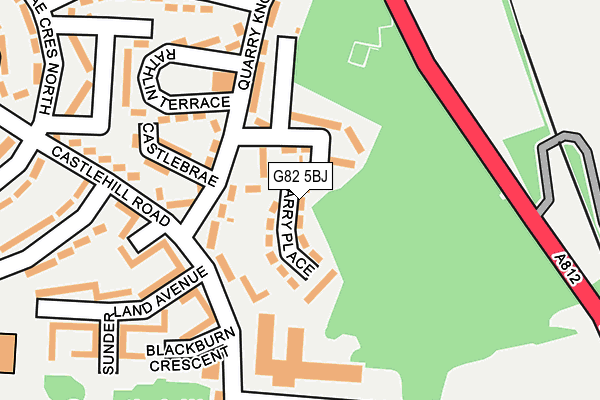 G82 5BJ map - OS OpenMap – Local (Ordnance Survey)