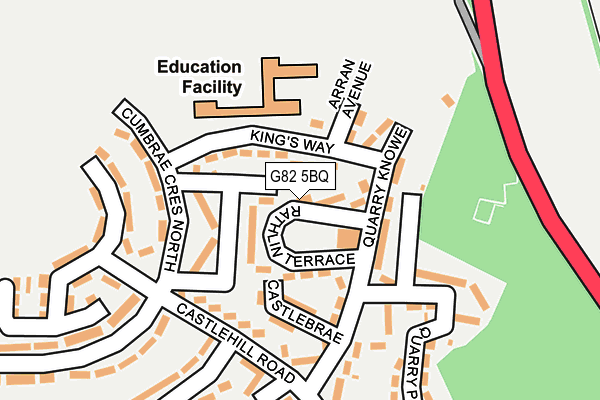 G82 5BQ map - OS OpenMap – Local (Ordnance Survey)