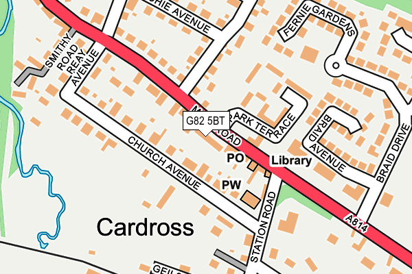 G82 5BT map - OS OpenMap – Local (Ordnance Survey)