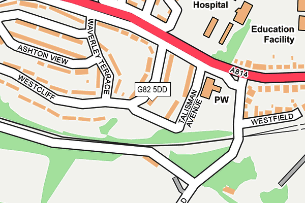 G82 5DD map - OS OpenMap – Local (Ordnance Survey)