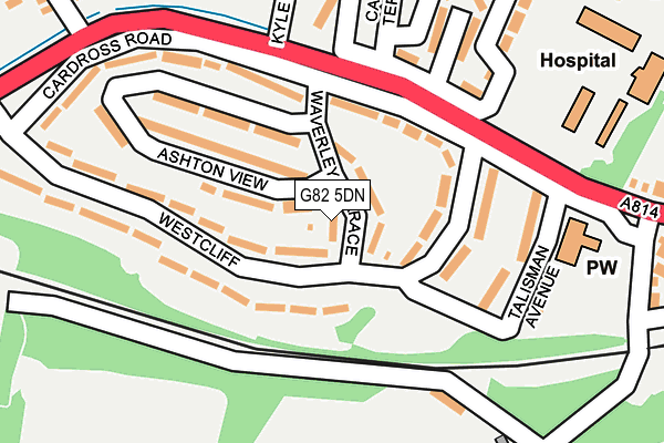 G82 5DN map - OS OpenMap – Local (Ordnance Survey)