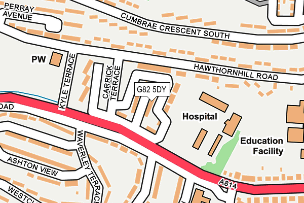 G82 5DY map - OS OpenMap – Local (Ordnance Survey)