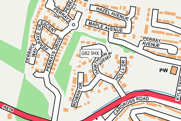 G82 5HX map - OS OpenMap – Local (Ordnance Survey)
