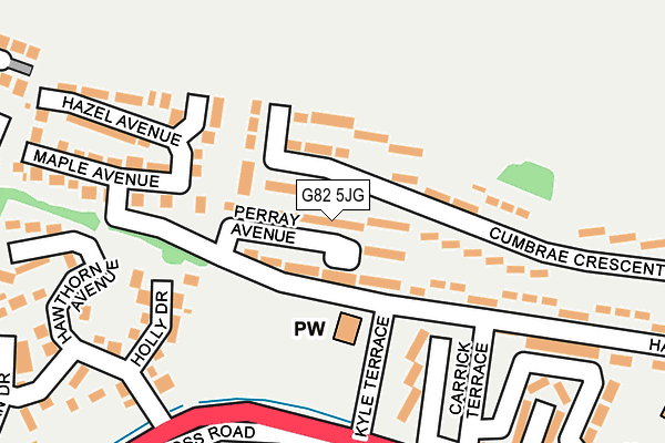 G82 5JG map - OS OpenMap – Local (Ordnance Survey)