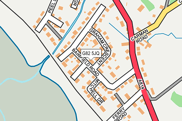 G82 5JQ map - OS OpenMap – Local (Ordnance Survey)