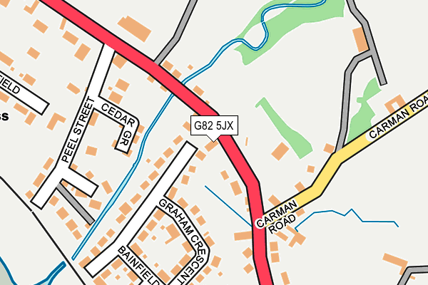 G82 5JX map - OS OpenMap – Local (Ordnance Survey)