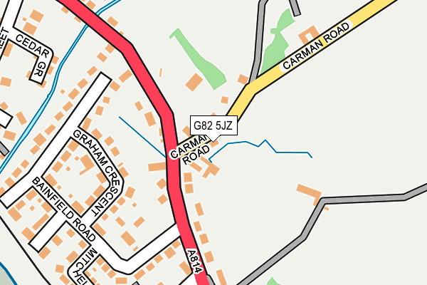 G82 5JZ map - OS OpenMap – Local (Ordnance Survey)