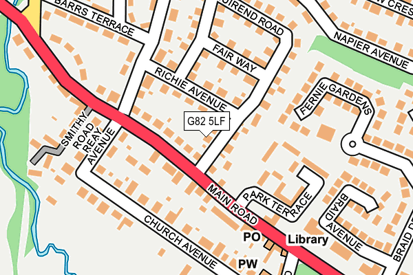 G82 5LF map - OS OpenMap – Local (Ordnance Survey)