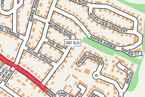 G82 5LG map - OS OpenMap – Local (Ordnance Survey)