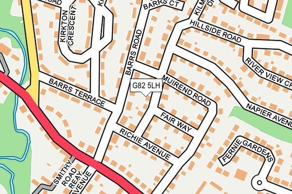 G82 5LH map - OS OpenMap – Local (Ordnance Survey)