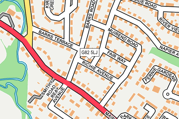 G82 5LJ map - OS OpenMap – Local (Ordnance Survey)