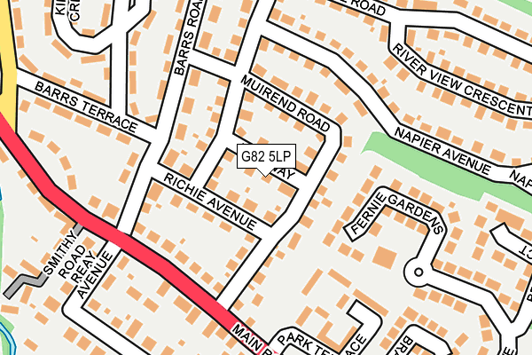 G82 5LP map - OS OpenMap – Local (Ordnance Survey)