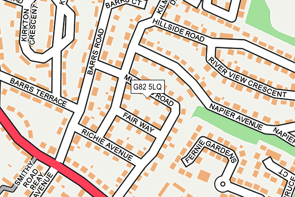 G82 5LQ map - OS OpenMap – Local (Ordnance Survey)