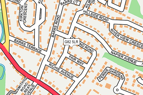 G82 5LR map - OS OpenMap – Local (Ordnance Survey)