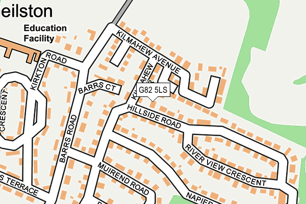 G82 5LS map - OS OpenMap – Local (Ordnance Survey)