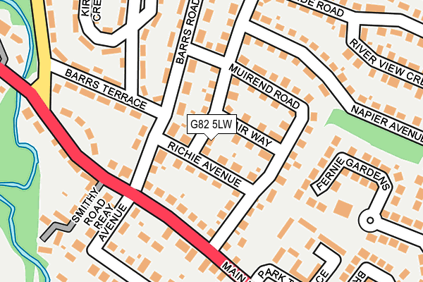 G82 5LW map - OS OpenMap – Local (Ordnance Survey)