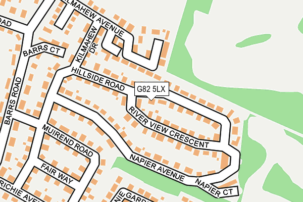 G82 5LX map - OS OpenMap – Local (Ordnance Survey)