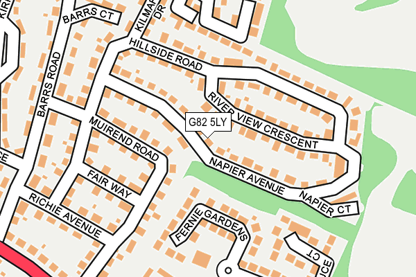 G82 5LY map - OS OpenMap – Local (Ordnance Survey)