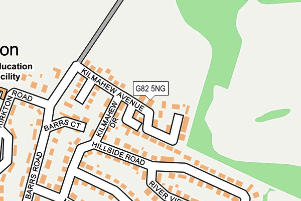 G82 5NG map - OS OpenMap – Local (Ordnance Survey)