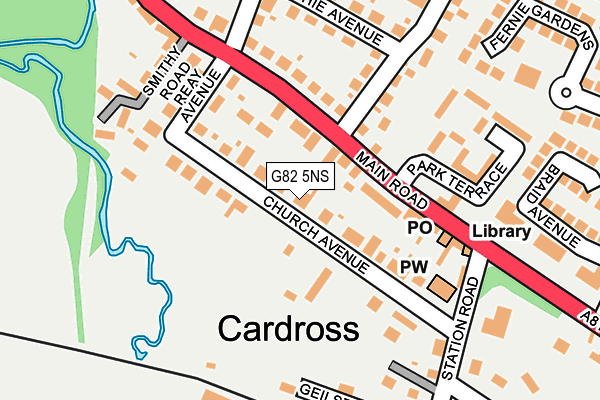 G82 5NS map - OS OpenMap – Local (Ordnance Survey)