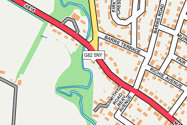 G82 5NY map - OS OpenMap – Local (Ordnance Survey)