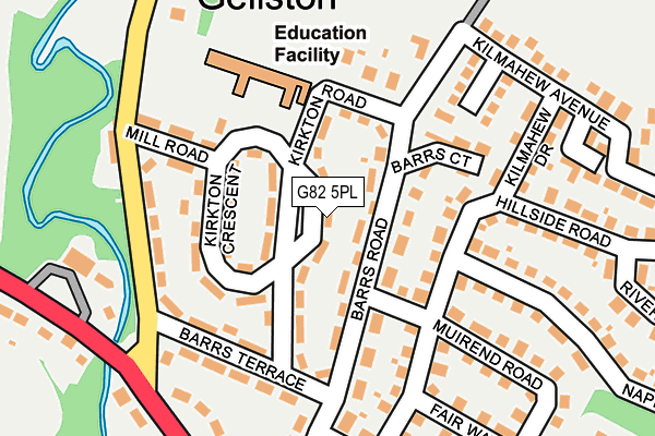 G82 5PL map - OS OpenMap – Local (Ordnance Survey)