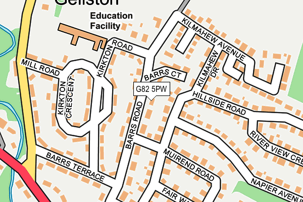 G82 5PW map - OS OpenMap – Local (Ordnance Survey)