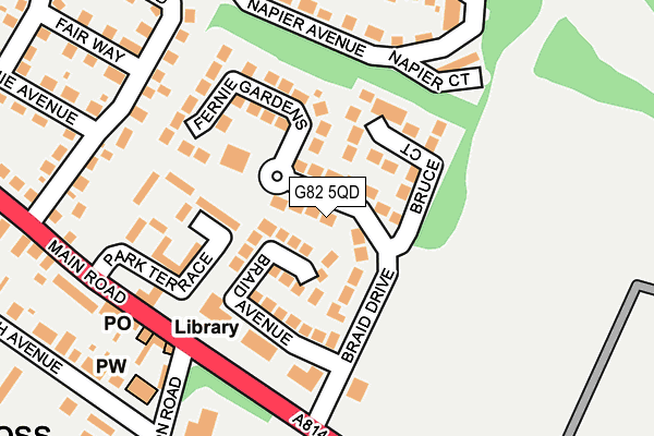 G82 5QD map - OS OpenMap – Local (Ordnance Survey)