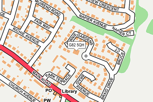 G82 5QH map - OS OpenMap – Local (Ordnance Survey)