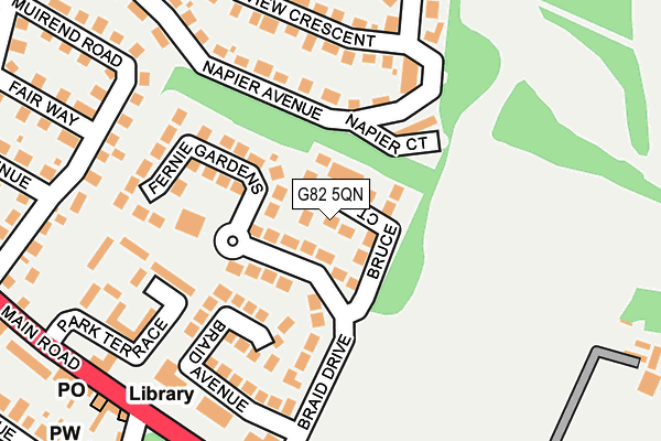G82 5QN map - OS OpenMap – Local (Ordnance Survey)